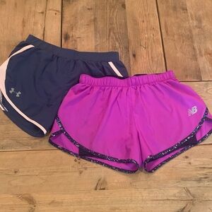 New Balance, Under Armour‎ Women’s Shorts Bundle (2) Sz XS GUC